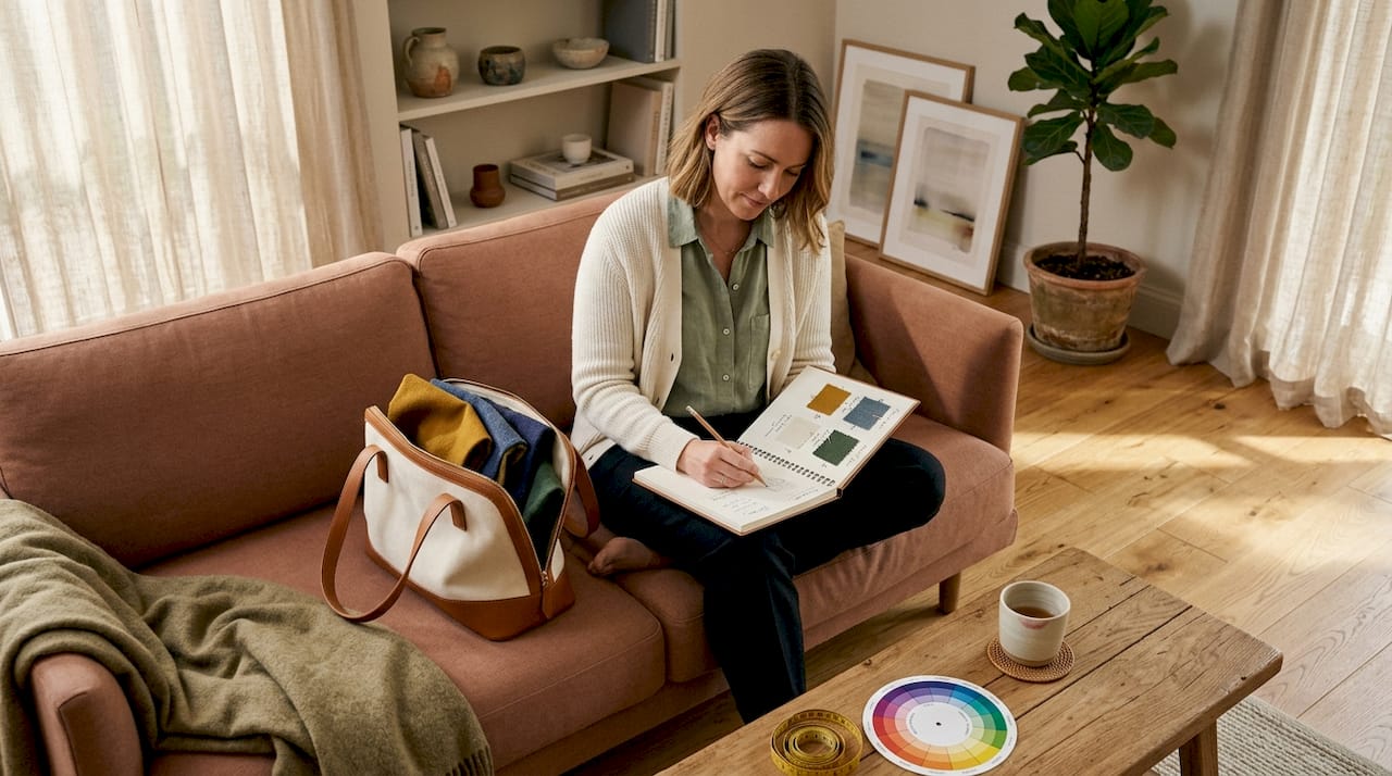 Workflow for updating textiles in your home